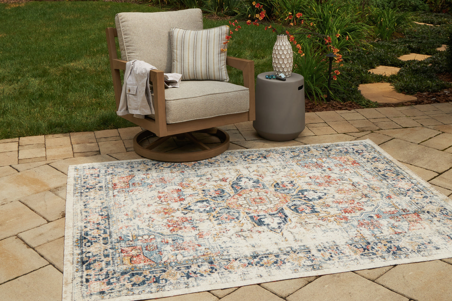 Auburndale Furniture Outlet - Ashley Furniture - Jarrpage Rug - 5' x 7' Rug / Multi - R900092