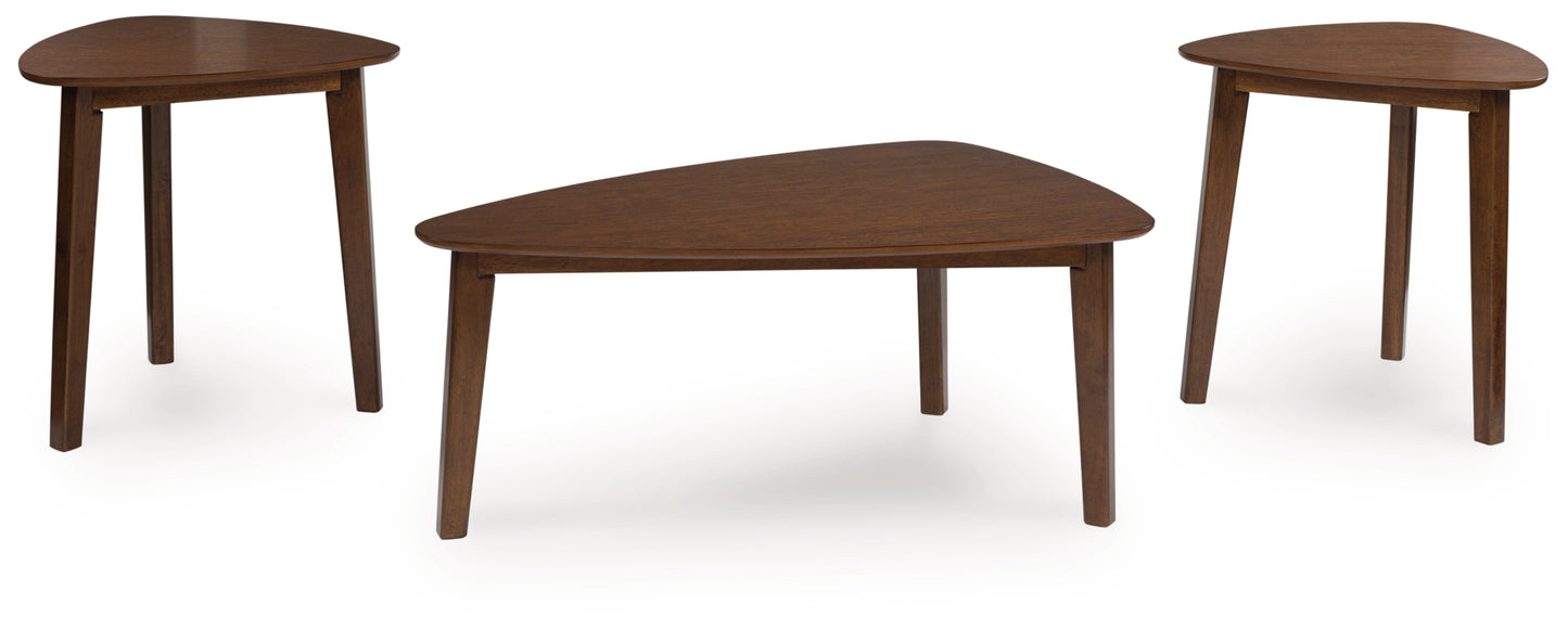 Auburndale Furniture Outlet - Ashley Furniture - Lyncott Table (Set of 3) - Occasional Table Set (3/CN) / Brown - T135-13