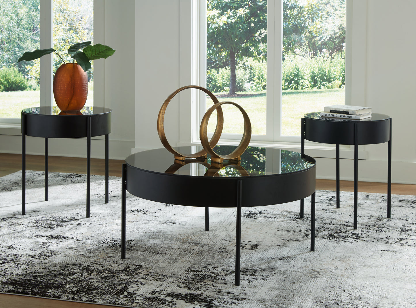 Auburndale Furniture Outlet - Ashley Furniture - Ardoline Table (Set of 3) - Occasional Table Set (3/CN) / Black - T280-13