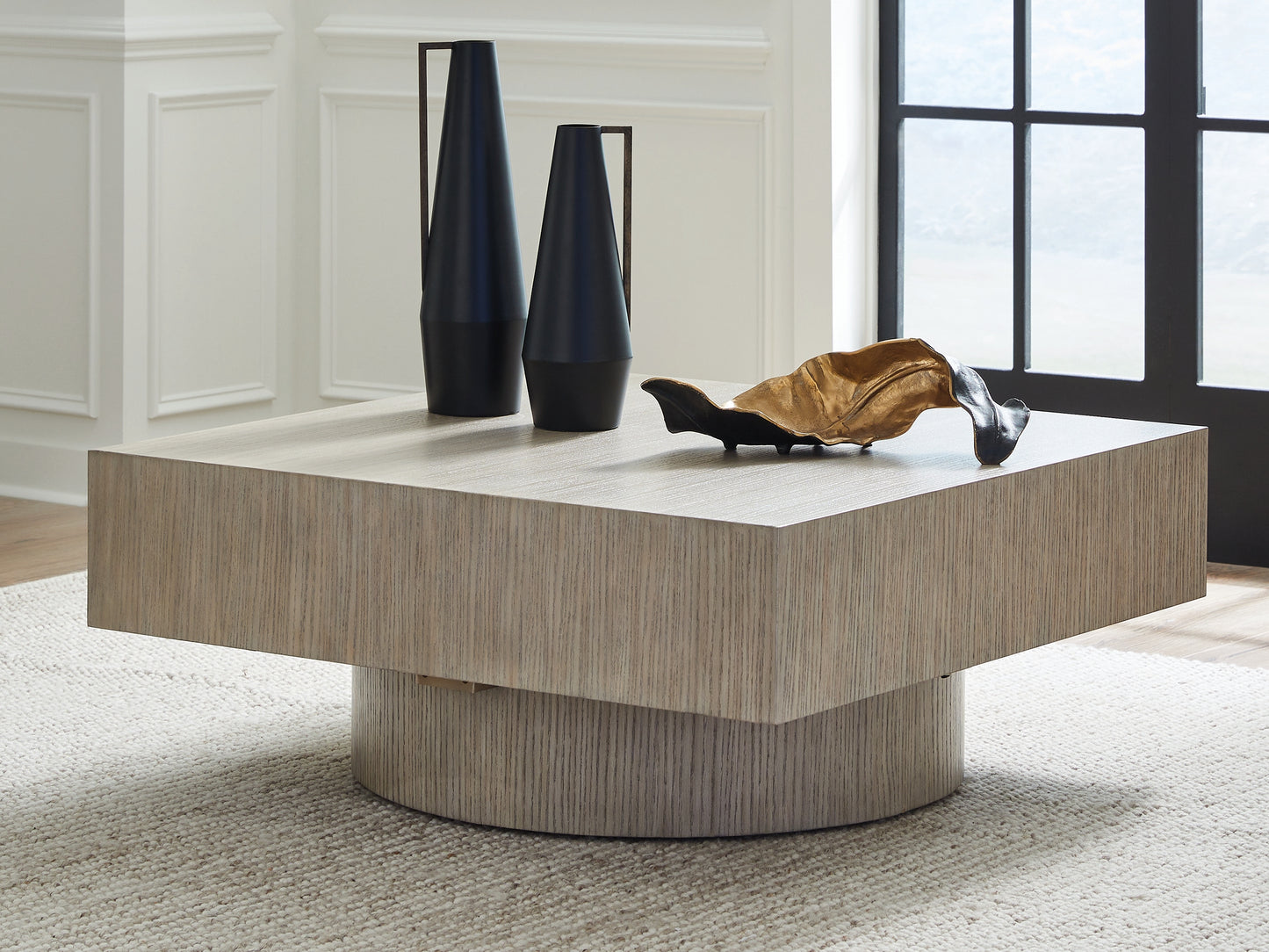 Auburndale Furniture Outlet - Ashley Furniture - Jorielyn Coffee Table - Square Cocktail Table / Light Grayish Brown - T712-8