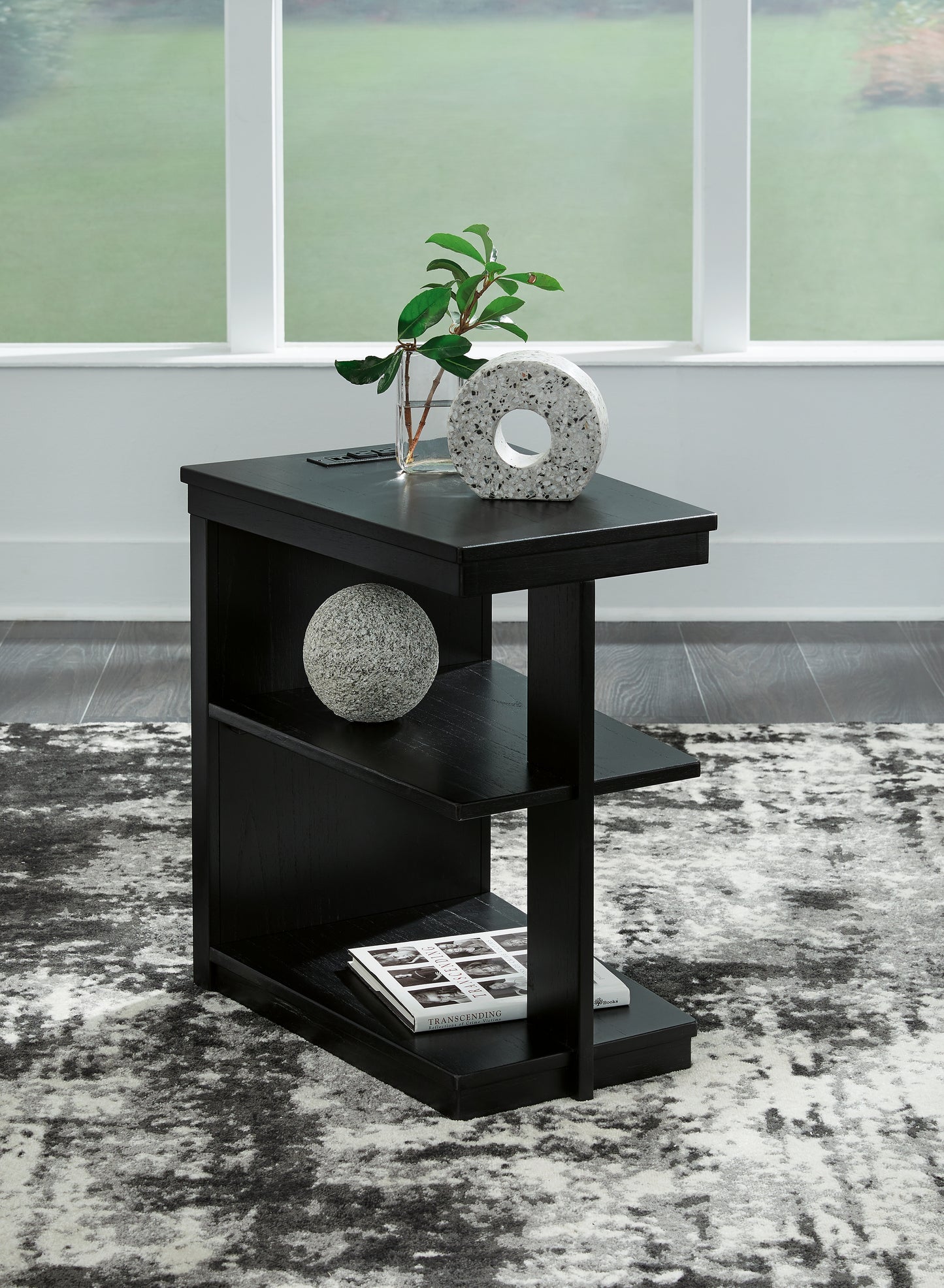 Auburndale Furniture Outlet - Ashley Furniture - Winbardi Chairside End Table - Chair Side End Table / Black - T786-7