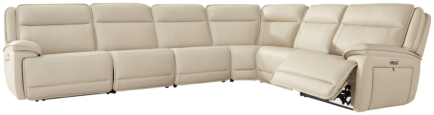 Auburndale Furniture Outlet - Ashley Furniture - Double Deal Sectional - 6-Piece Reclining Sectional / Almond - U13001S7