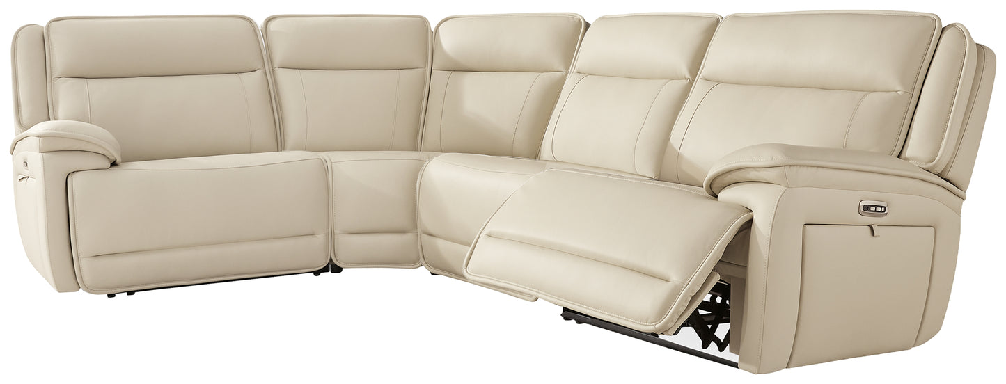 Auburndale Furniture Outlet - Ashley Furniture - Double Deal Sectional - 4-Piece Reclining Sectional / Almond - U13001S6