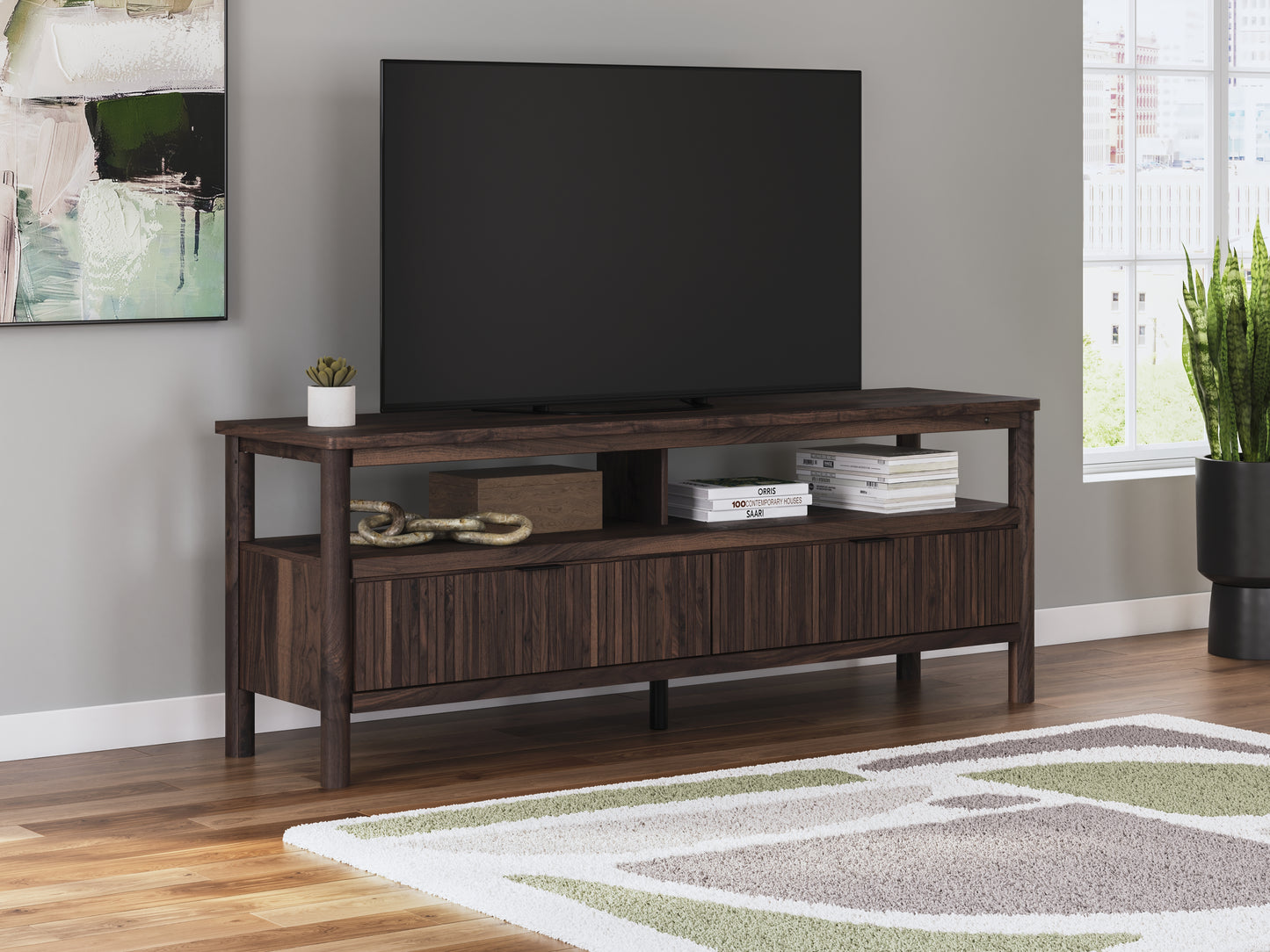 Auburndale Furniture Outlet - Ashley Furniture - Cadmori TV Stand - 72" / Brown - W2614-68