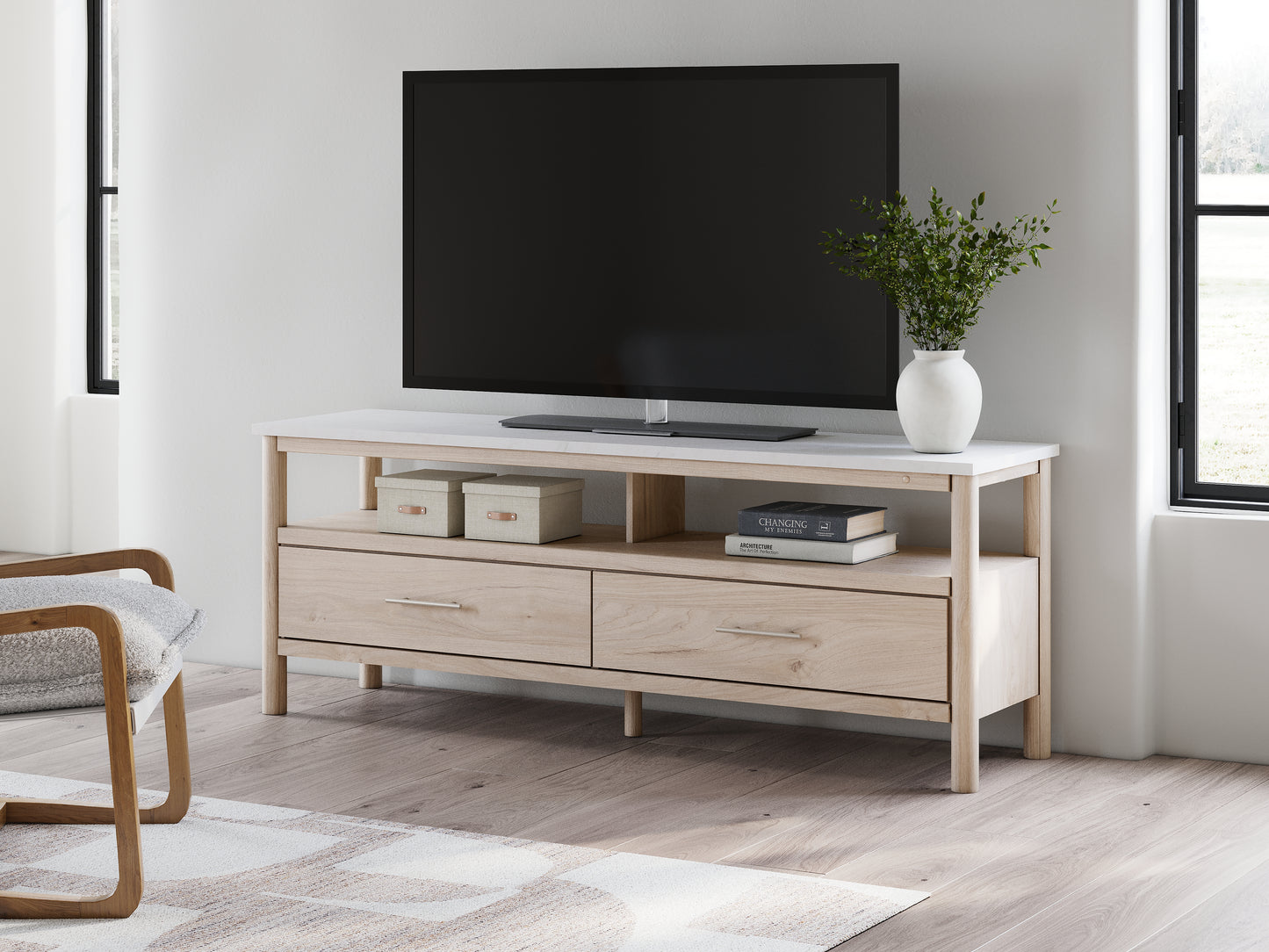 Auburndale Furniture Outlet - Ashley Furniture - Cadmori TV Stand - 72" / Brown - W2614-68