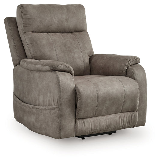 Auburndale Furniture Outlet - Ashley Furniture - Crestmeade Living Room - Power Lift Recliner / Fossil - 1350312