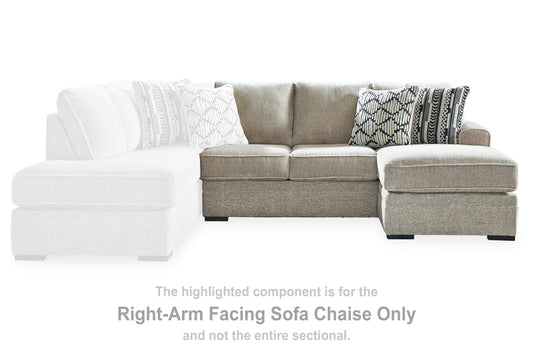 Auburndale Furniture Outlet - Ashley Furniture - Calnita Sectional - RAF 2-Piece Sectional with Chaise / Sisal - 20502S2