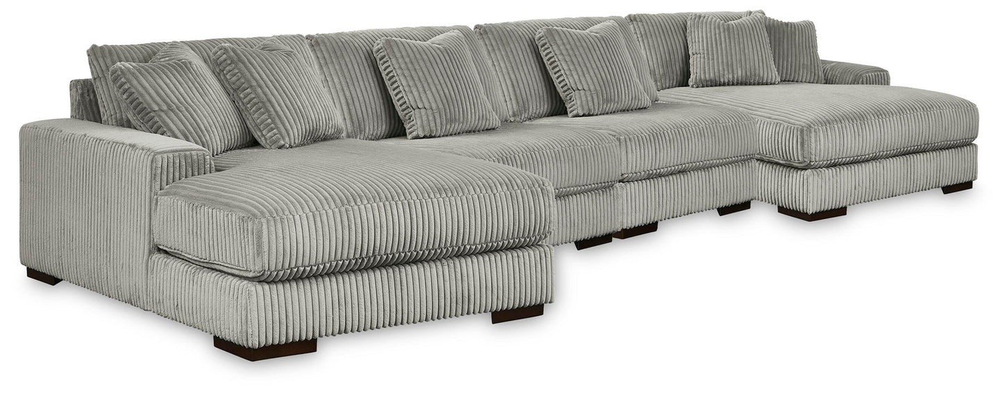 Lindyn 4-Piece Sectional with Double Chaise