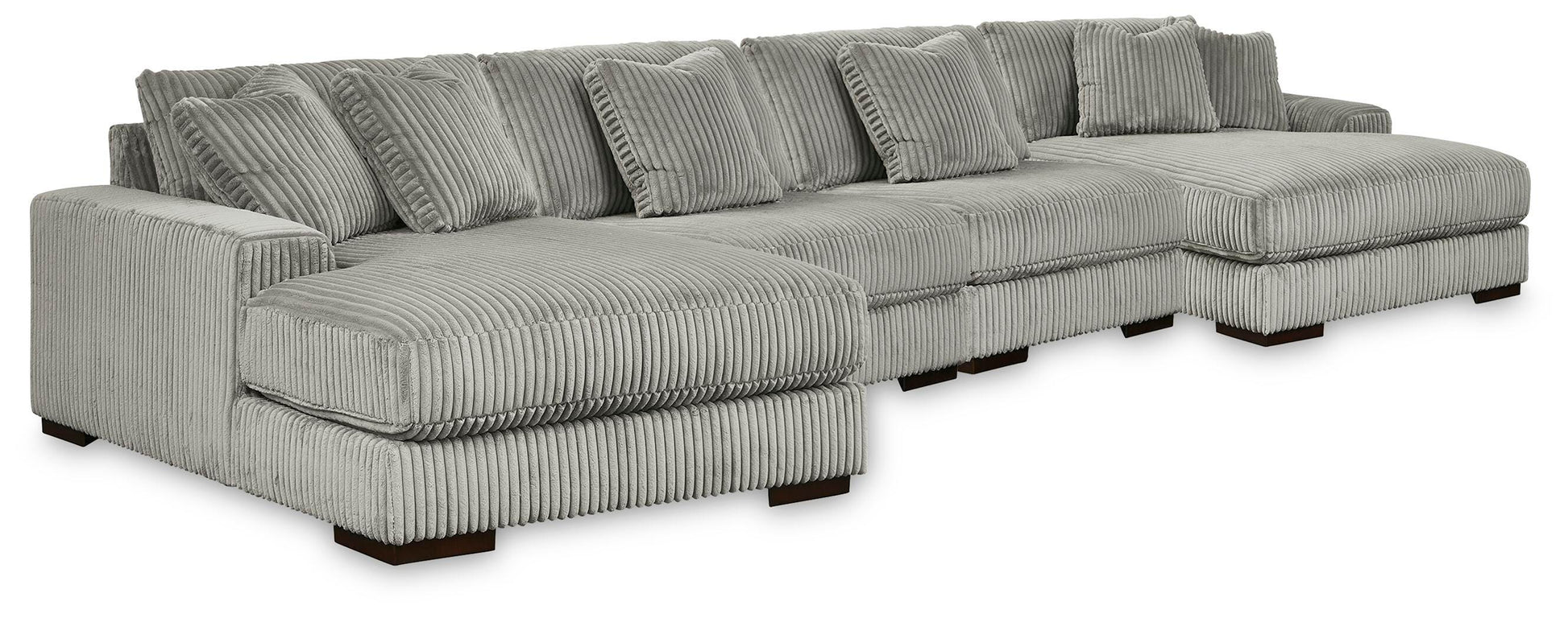 Auburndale Furniture Outlet - Ashley Furniture - Lindyn 4-Piece Sectional with Double Chaise - 4-Piece Sectional with Double Chaise - 21105S20