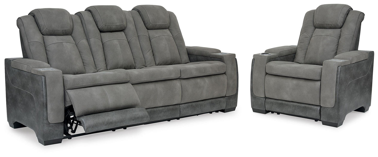 Auburndale Furniture Outlet - Ashley Furniture - Next-Gen Durapella Power Reclining Sofa and Power Recliner - Power Reclining Sofa and Power Recliner - 22004U3