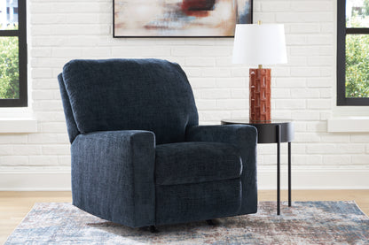 Auburndale Furniture Outlet - Ashley Furniture - Aviemore Living Room - Rocker Recliner / Ink - 2430325