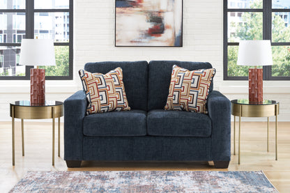 Auburndale Furniture Outlet - Ashley Furniture - Aviemore Living Room - Loveseat / Ink - 2430335