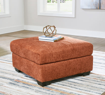 Auburndale Furniture Outlet - Ashley Furniture - Aviemore Living Room - Oversized Accent Ottoman / Spice - 2430408