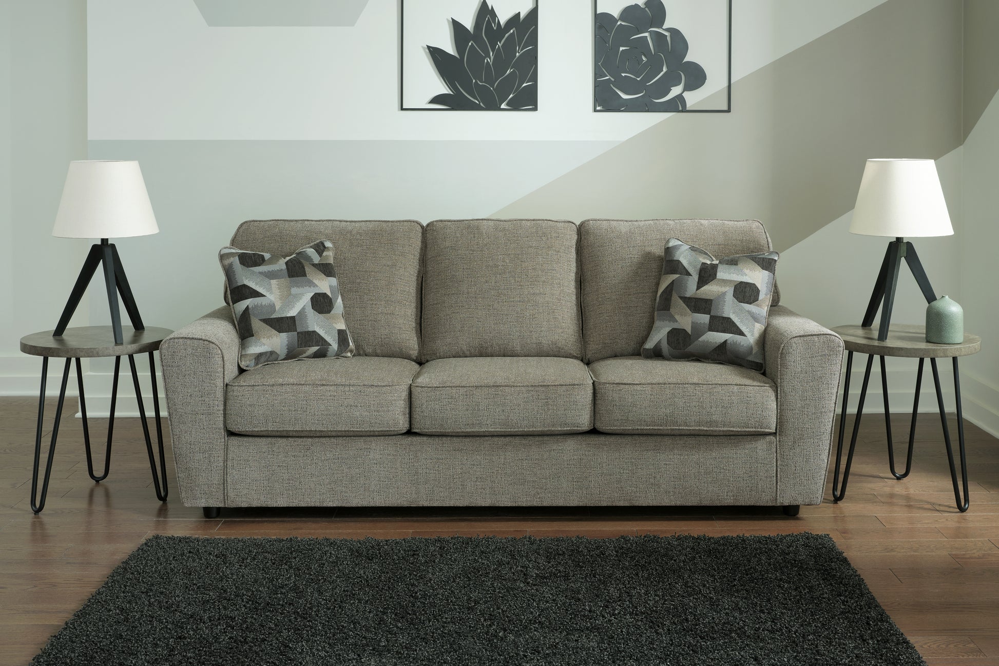 Auburndale Furniture Outlet - Ashley Furniture - Cascilla Living Room - Sofa / Pewter - 2680538