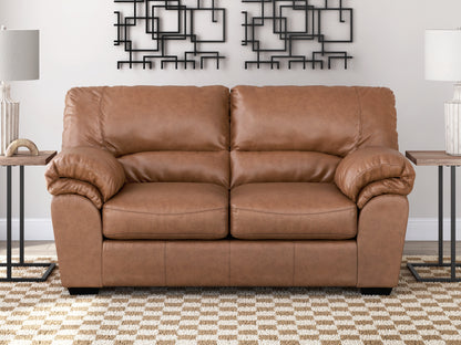 Auburndale Furniture Outlet - Ashley Furniture - WillowBend Living Room - Loveseat / Caramel - PC2770435
