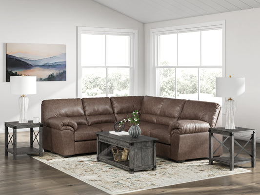 Auburndale Furniture Outlet - Ashley Furniture - WillowBend Sectional - RAF 2-Piece Sectional / Umber - PC27705S1