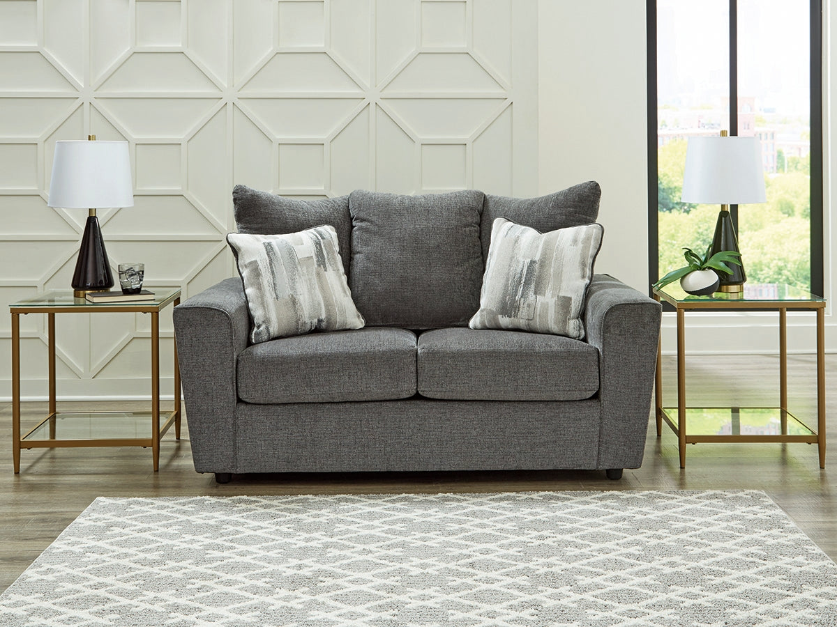Auburndale Furniture Outlet - Ashley Furniture - Stairatt Living Room - Ottoman / Gravel - 2850214