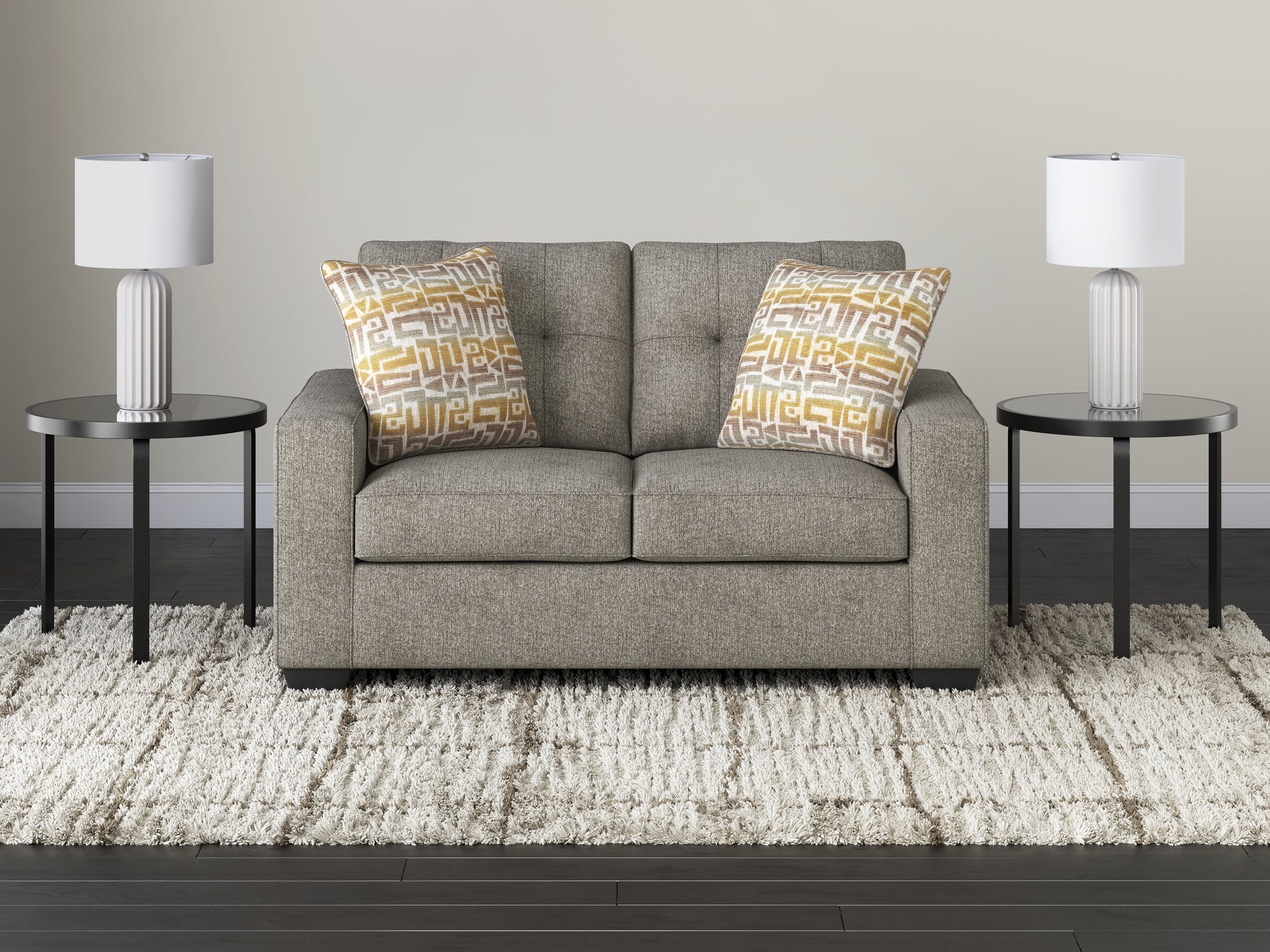 Auburndale Furniture Outlet - Ashley Furniture - Larimer Living Room - Loveseat / Iron - PC2920435