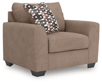Auburndale Furniture Outlet - Ashley Furniture - Triston-Peaks Living Room - Chair and a Half / Suede - 3020423