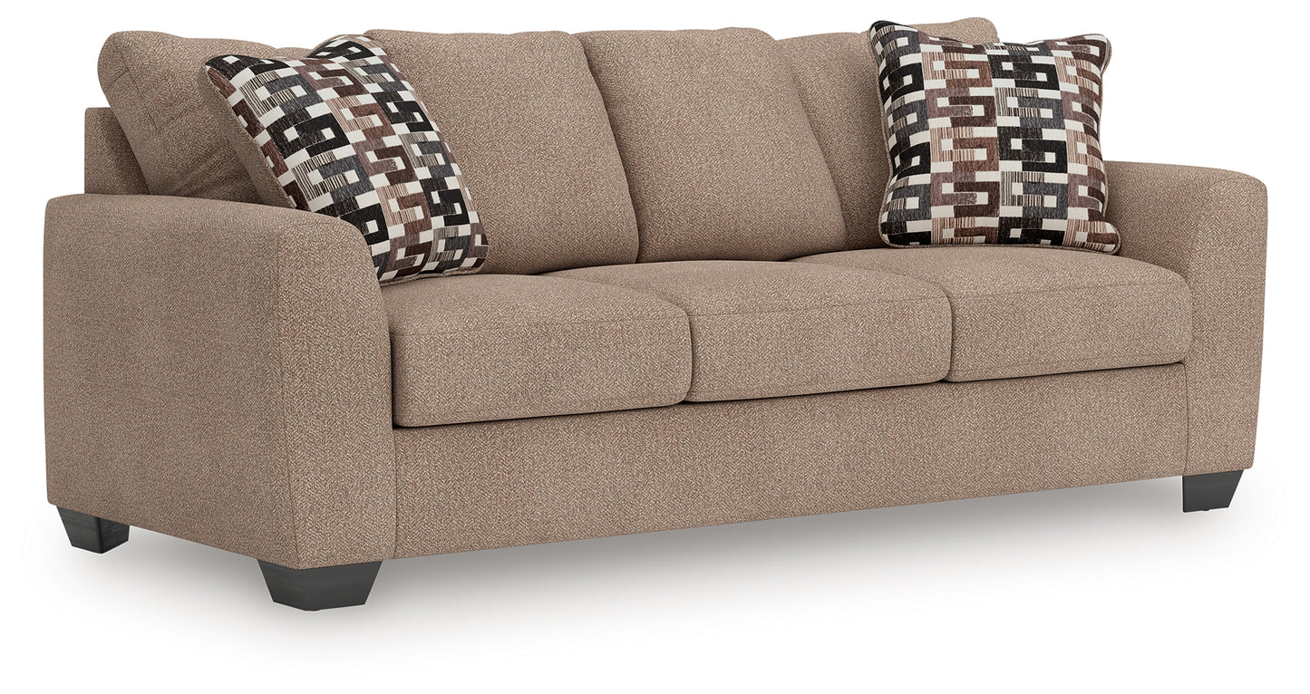 Auburndale Furniture Outlet - Ashley Furniture - Triston-Peaks Living Room - Queen Sofa Sleeper / Suede - 3020439