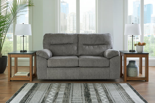 Auburndale Furniture Outlet - Ashley Furniture - Bindura Living Room - Glider Loveseat / Mineral - 3030578