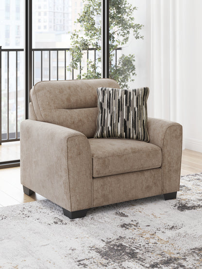 Auburndale Furniture Outlet - Ashley Furniture - Olten Living Room - Chair and a Half / Mocha - 3130423
