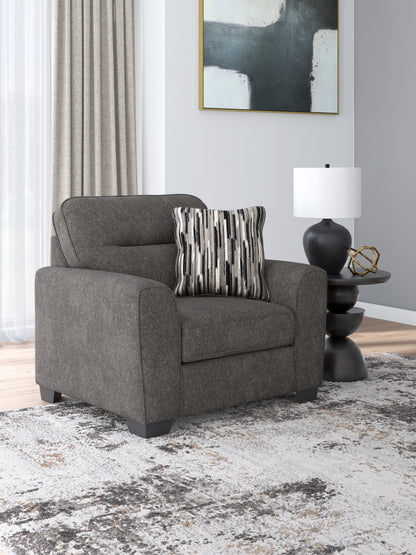 Auburndale Furniture Outlet - Ashley Furniture - Olten Living Room - Chair and a Half / Graphite - 3130523