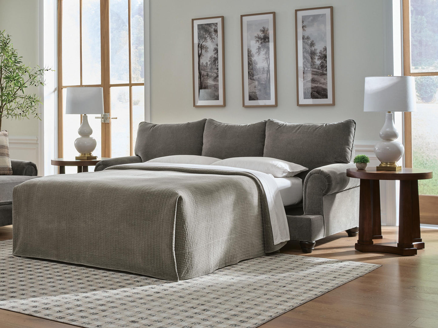 Auburndale Furniture Outlet - Ashley Furniture - Tallow Creek Living Room - Queen Sofa Sleeper - PC3170639