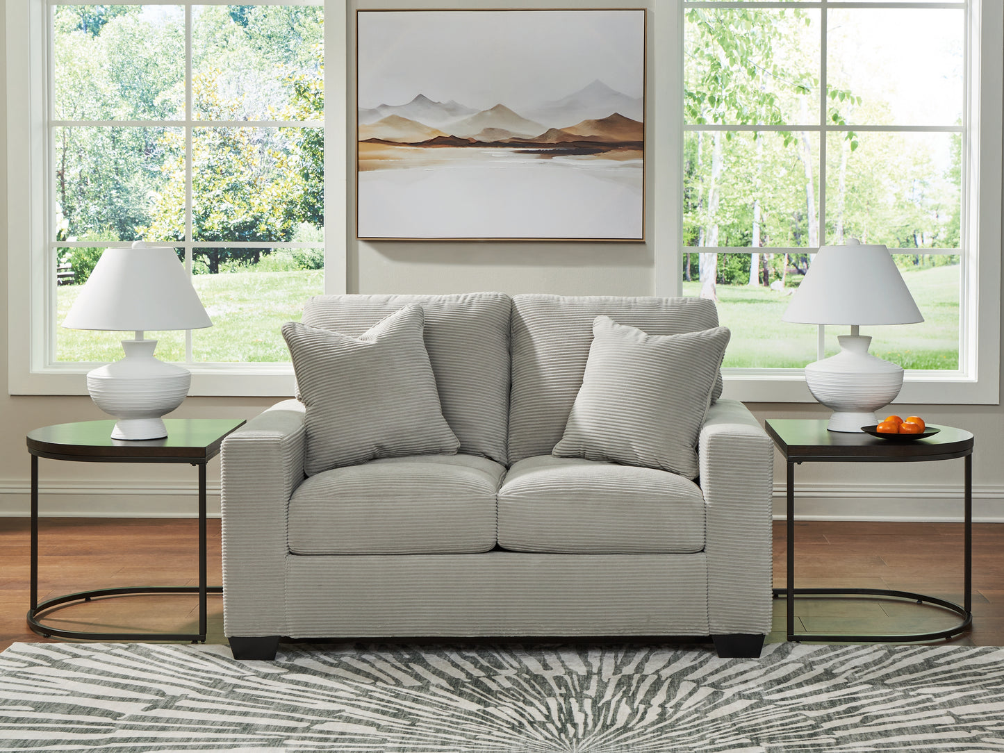 Auburndale Furniture Outlet - Ashley Furniture - Greenbriar Living Room - Loveseat / Smoke - PC3200535