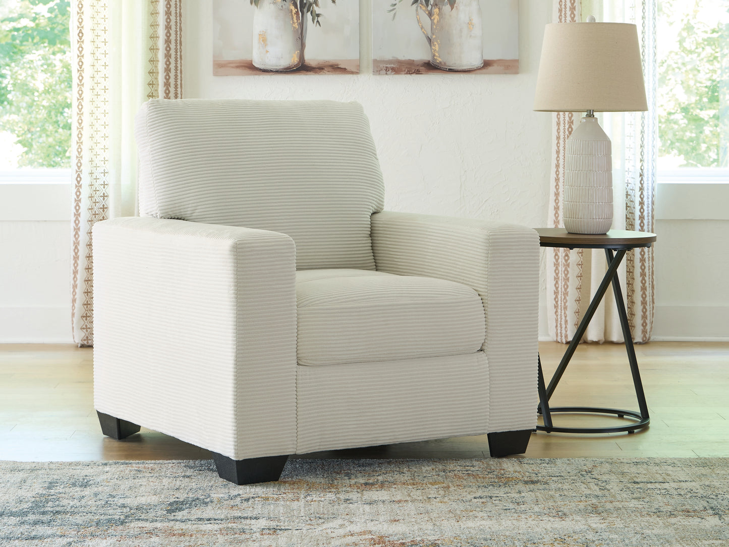Auburndale Furniture Outlet - Ashley Furniture - Greenbriar Living Room - Chair / Ivory - PC3200620