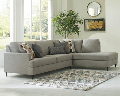 Auburndale Furniture Outlet - Ashley Furniture - Santasia Sectional - LAF 2-Piece Sectional with Chaise - 33301S1