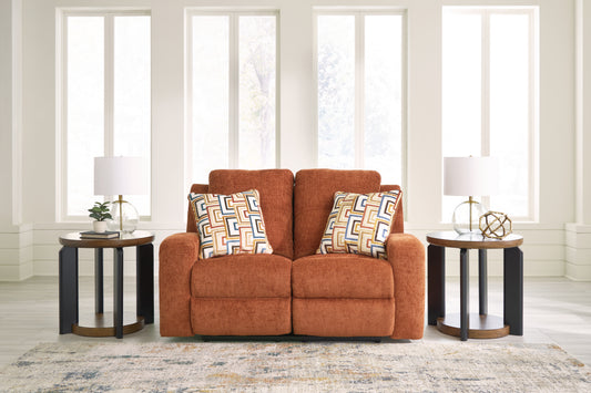 Auburndale Furniture Outlet - Ashley Furniture - Danum Living Room - Reclining Loveseat / Stone - 3880586