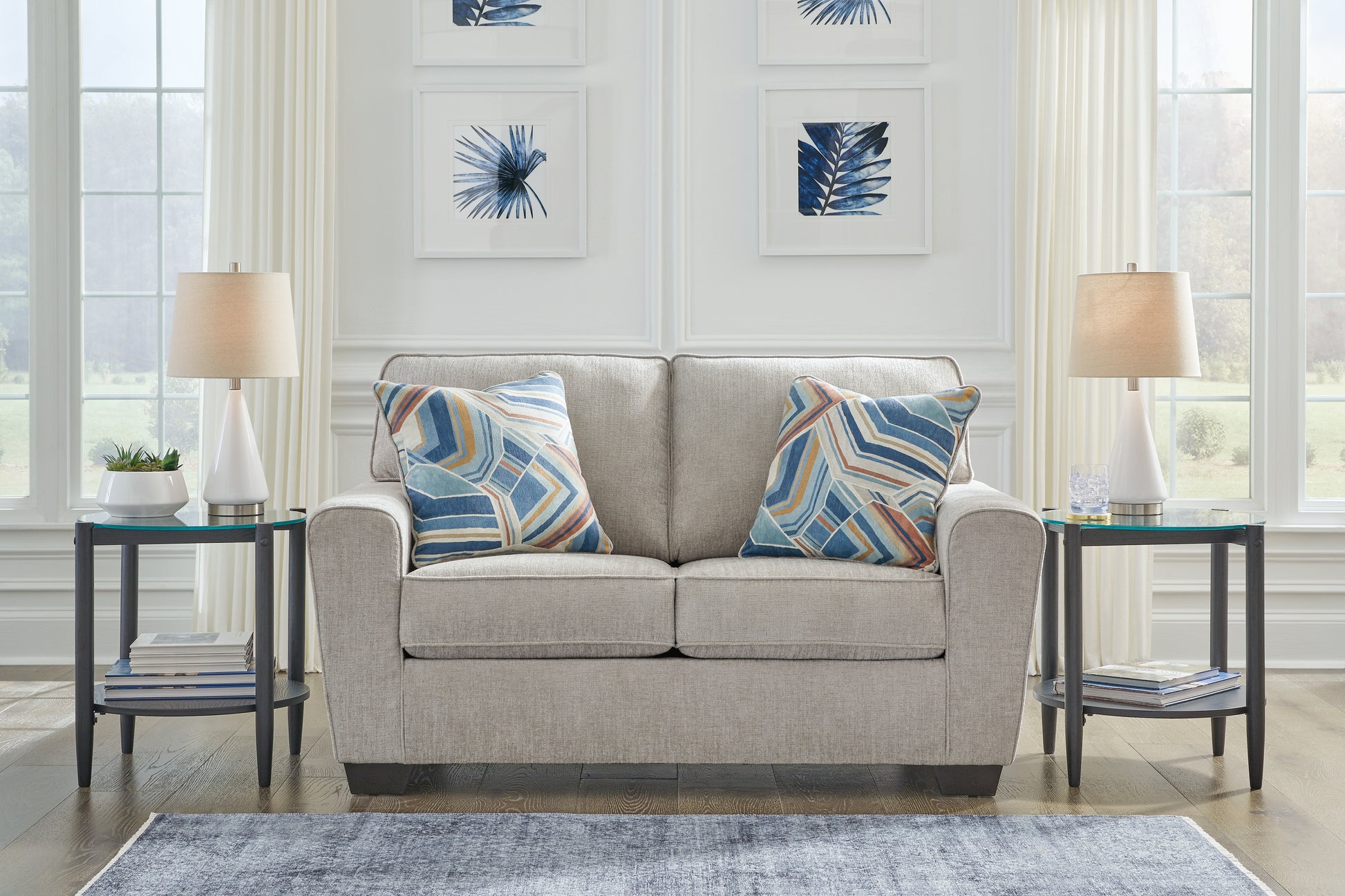Auburndale Furniture Outlet - Ashley Furniture - Cashton Living Room - Loveseat / Ice - 4060635