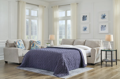 Auburndale Furniture Outlet - Ashley Furniture - Cashton Living Room - Queen Sofa Sleeper / Ice - 4060639