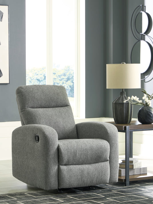 Auburndale Furniture Outlet - Ashley Furniture - Gauntlet Living Room - DBL Rec Loveseat w/Console / Sterling - PC4220494