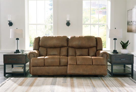 Auburndale Furniture Outlet - Ashley Furniture - Boothbay Living Room - 2 Seat Reclining Power Sofa / Auburn - 4470447