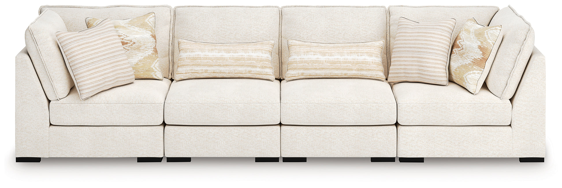 Auburndale Furniture Outlet - Ashley Furniture - Donelson Creek Sectional - 5-Piece Sectional / Vanilla - 48002S1