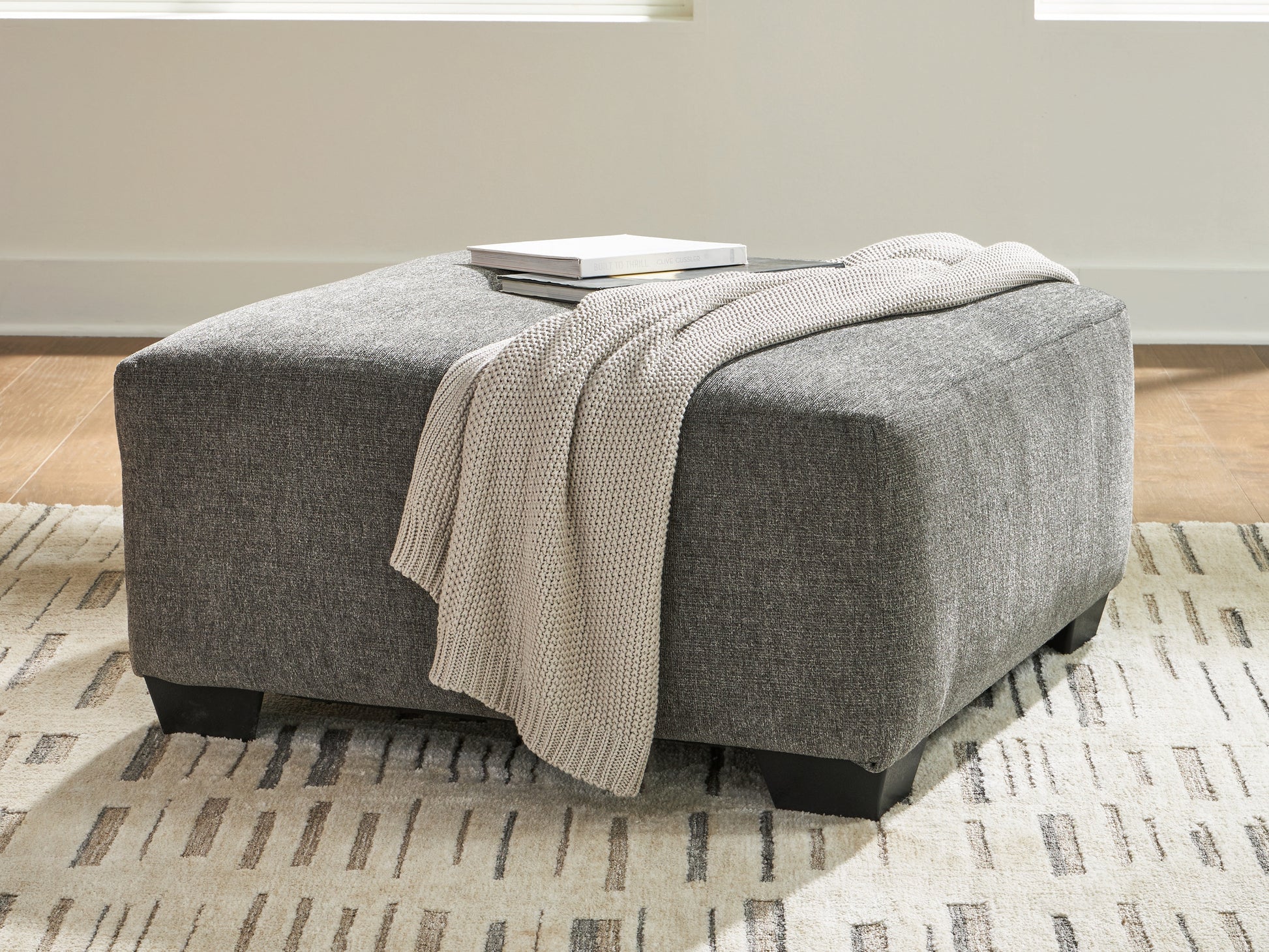 Auburndale Furniture Outlet - Ashley Furniture - Revenna Living Room - Oversized Accent Ottoman / Greystone - PC4840508
