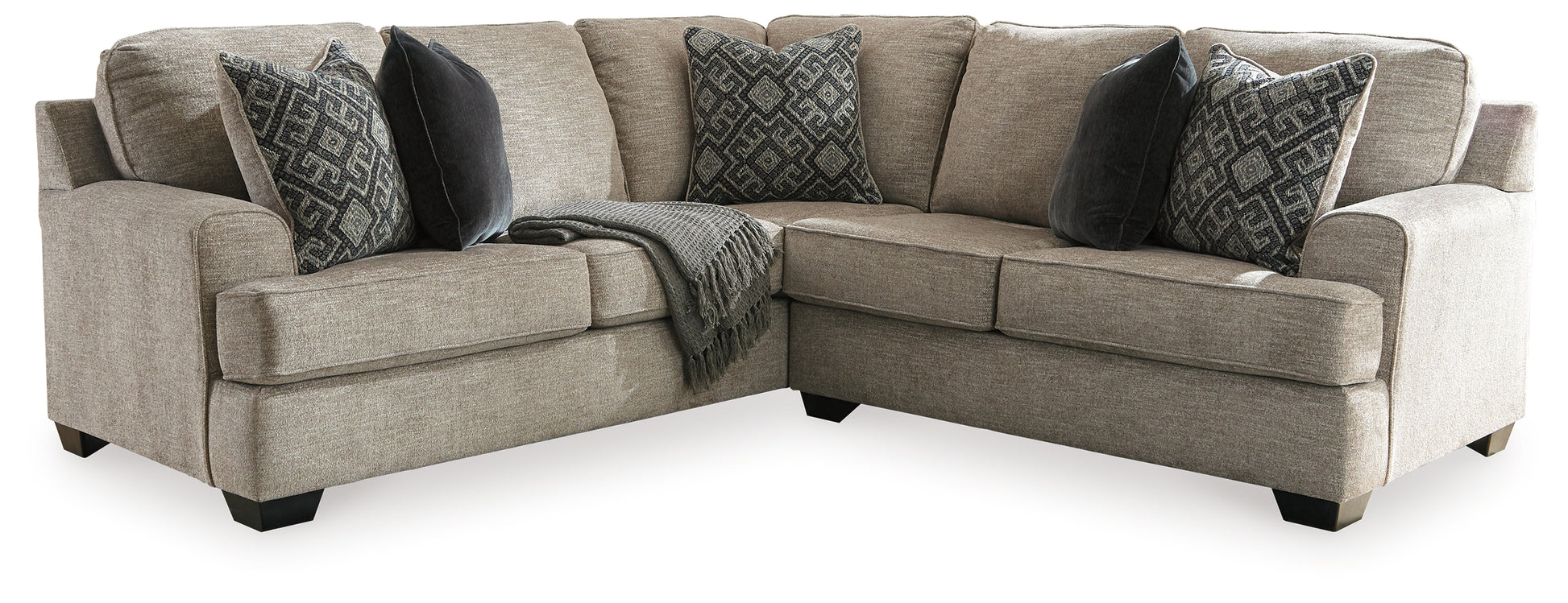 Auburndale Furniture Outlet - Ashley Furniture - Bovarian Sectional - RAF 4-Piece Sectional / Stone - 56103S5