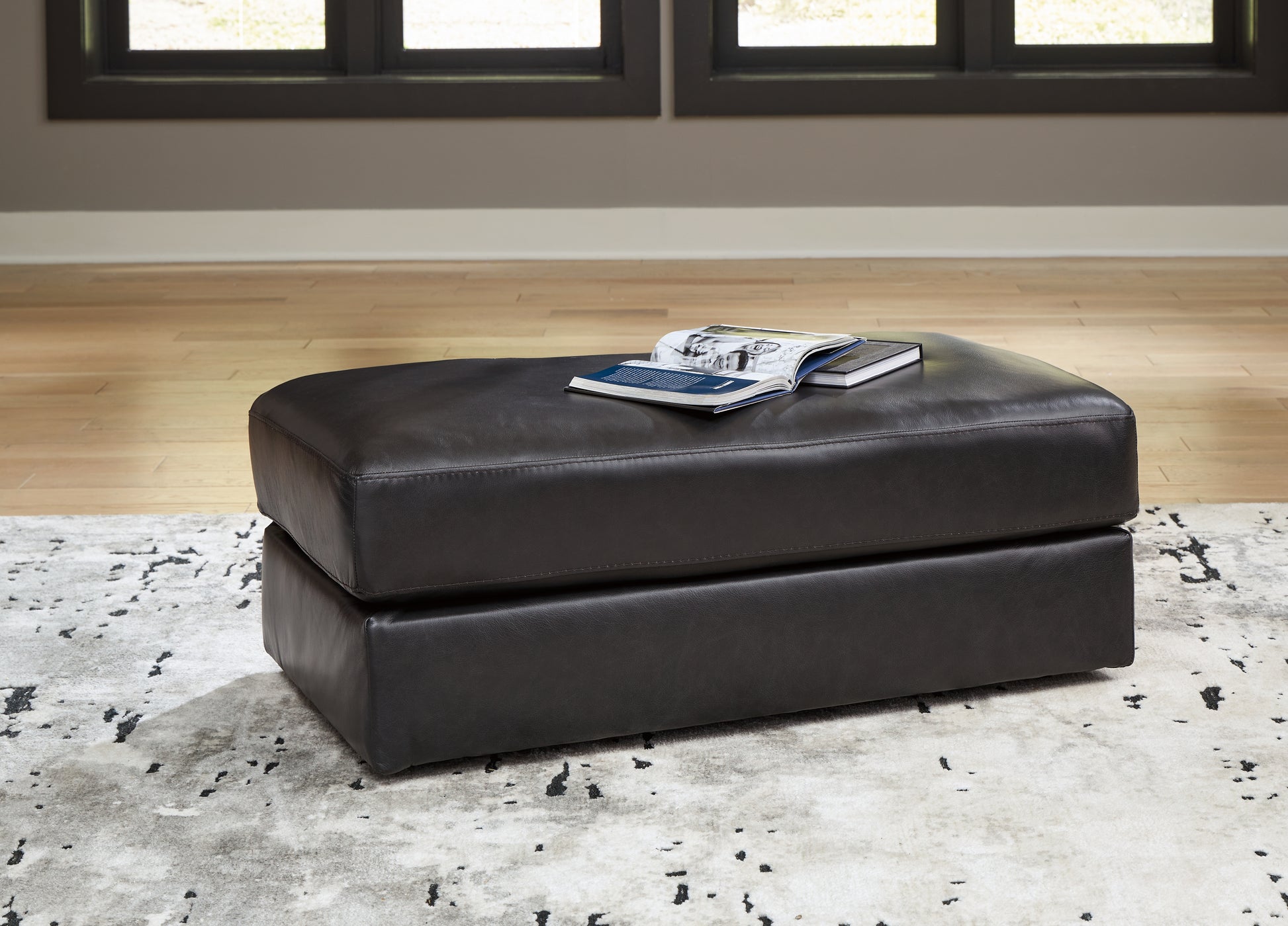 Auburndale Furniture Outlet - Ashley Furniture - Amiata Living Room - Oversized Accent Ottoman / Glacier - 5740408