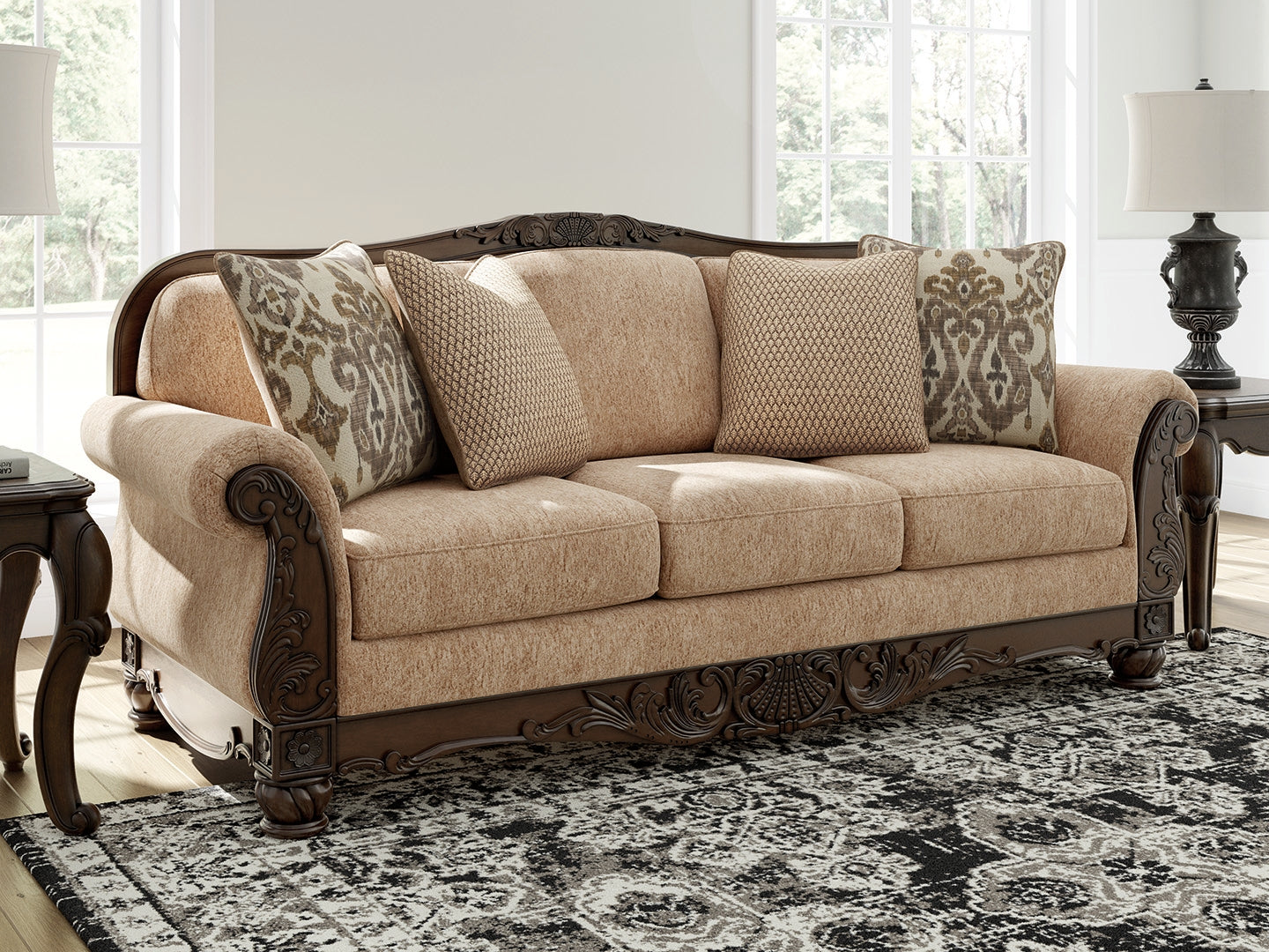 Auburndale Furniture Outlet - Ashley Furniture - Chelsworth Living Room - Sofa / Golden - PC5790538