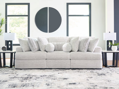 Auburndale Furniture Outlet - Ashley Furniture - Cuddle Plush Sectional - RAF 3-Piece Sectional / Arctic - PC59106S5