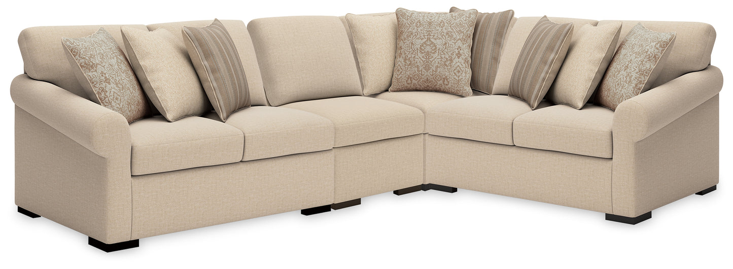 Auburndale Furniture Outlet - Ashley Furniture - LadyMae 4-Piece Sectional - 4-Piece Sectional - 59404S9