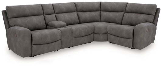 Auburndale Furniture Outlet - Ashley Furniture - Next-Gen DuraPella Sectional - 5-Piece Power Reclining Sectional / Sand - 61004S5