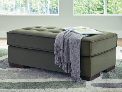 Auburndale Furniture Outlet - Ashley Furniture - Caspian-Town Living Room - Oversized Accent Ottoman / Olive - PC6170208