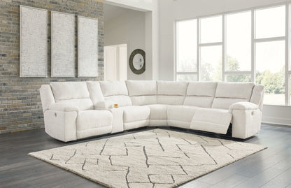 Auburndale Furniture Outlet - Ashley Furniture - Keensburg Sectional - 3-Piece Power Reclining Sectional / Linen - 61807S1