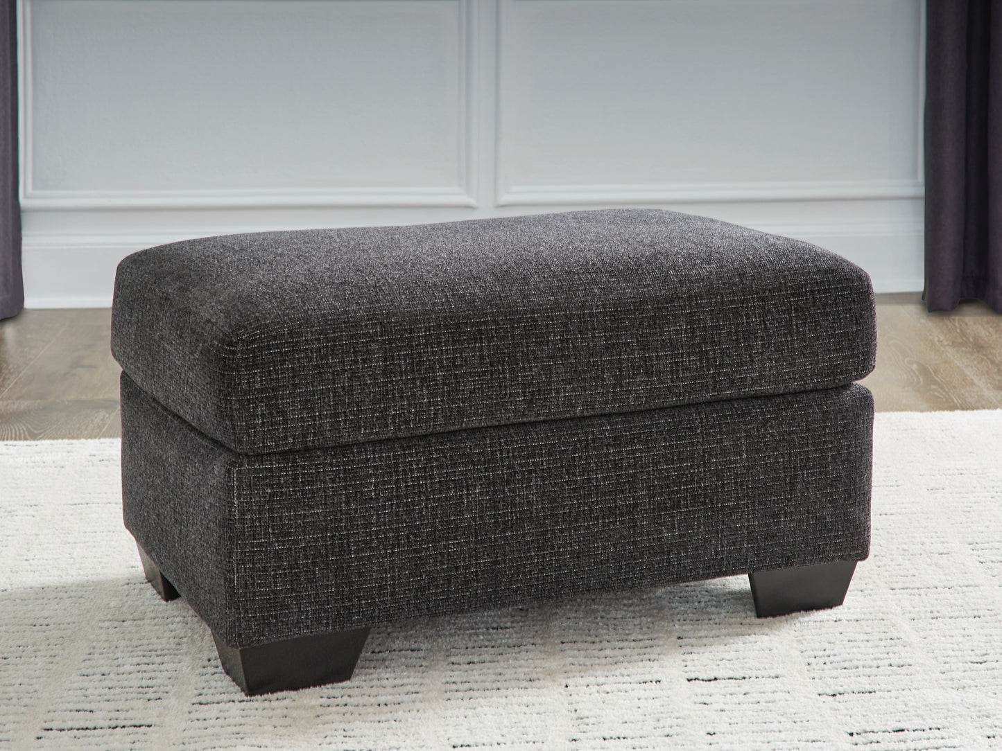 Auburndale Furniture Outlet - Ashley Furniture - Loreo Living Room - Ottoman / Ebony - 6310114