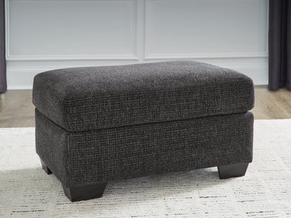 Auburndale Furniture Outlet - Ashley Furniture - Loreo Living Room - Ottoman / Ebony - 6310114