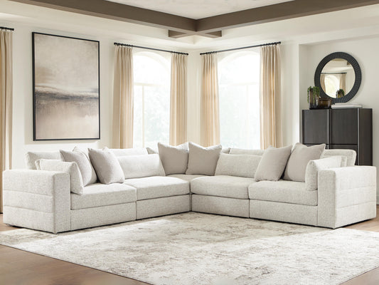 Auburndale Furniture Outlet - Ashley Furniture - Ashbourne Estate Sectional - RAF 5-Piece Sectional - PC66004S17