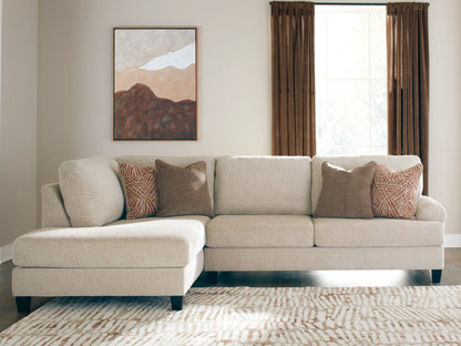 Auburndale Furniture Outlet - Ashley Furniture - Steelwater Retreat Sectional - RAF 2-Piece Sectional with Chaise / Latte - 66704S1